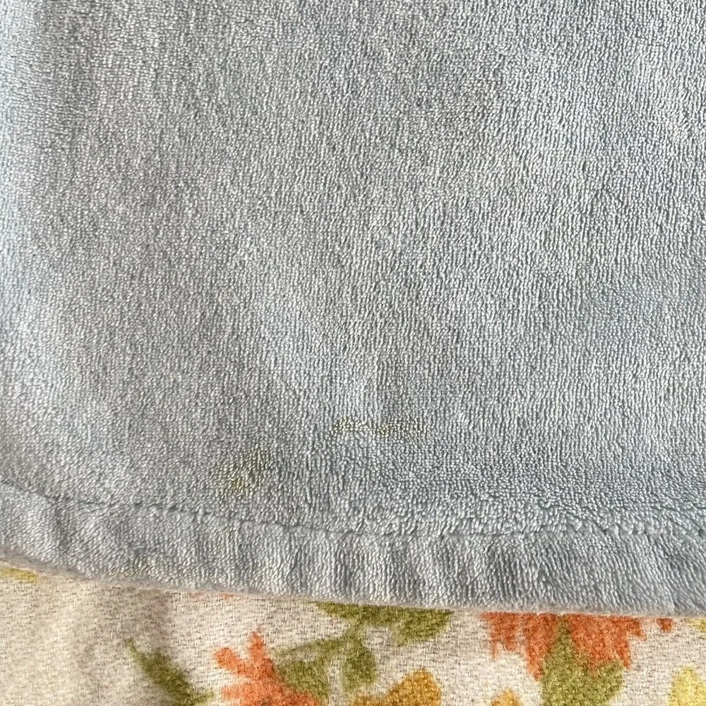 Carter's Plush Baby Blanket Blue Fleece Bear White Sherpa Security Lovey‎ Rare